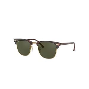 Ray Ban Clubmaster sunglasses with tortoise frame
